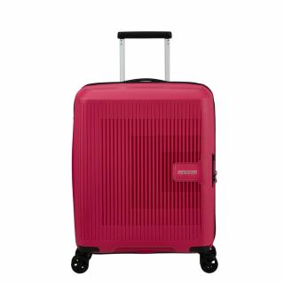 American Tourister AeroStep Spinner 4-kerekes keményfedeles bővíthető kabin bőrönd 55x40x20/23 cm, magenta