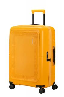American Tourister Dashpop 4-kerekes keményfedeles bővíthető bőrönd 67 x 45 x 28/32 cm, sárga
