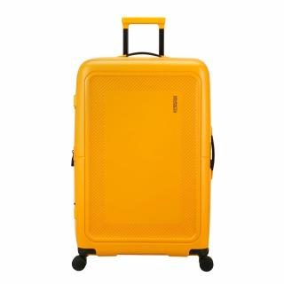 American Tourister Dashpop 4-kerekes keményfedeles bővíthető bőrönd 77 x 50 x 30/33 cm, sárga