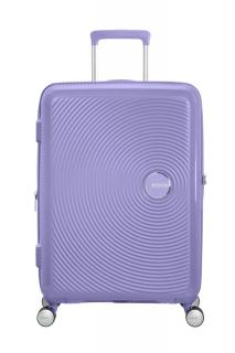 American Tourister Soundbox 4-kerekes keményfedeles bővíthető bőrönd 67 x 46.5 x 29/32 cm, lila