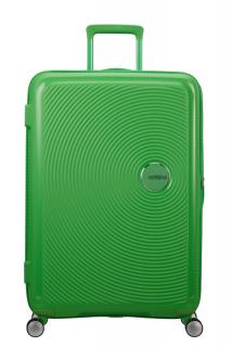 American Tourister Soundbox 4-kerekes keményfedeles bővíthető bőrönd 77 x 51.5 x 29.5/32.5 cm, zöld