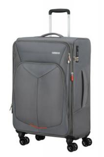 American Tourister Summerfunk 4-kerekes bővíthető bőrönd 68x42x28/30 cm, szürke
