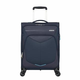 American Tourister Summerfunk 4-kerekes bővíthető kabin bőrönd 55x40x23/25cm, sötétkék