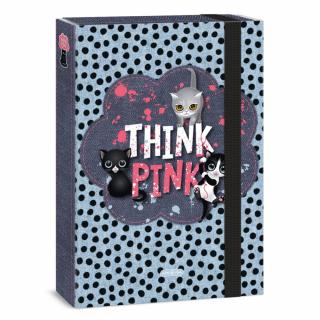 Ars Una  A/4 füzetbox, Think-Pink pöttyös