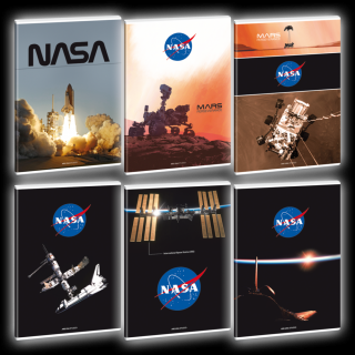 Ars Una NASA-1 A/4 extra kapcsos füzet-négyzethálós