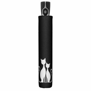 DOPPLER Fiber Magic Cat's Family automata női esernyő, fekete