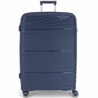 Gabol Kiba 4-kerekes Keményfedeles bőrönd, 76x49x31/35 cm, Kék