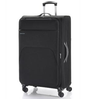 Gabol ZAMBIA 4-kerekes bővíthető bőrönd 79x47x32/35cm, fekete