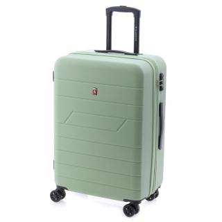 Gladiator Mambo 4-kerekes keményfedeles bővíthető bőrönd 65x45x27/31cm, menta