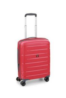 Roncato FLIGHT DLX 4-kerekes keményfedeles bővíthető kabinbőrönd  55x39x20/25cm, piros