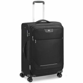 Roncato Joy 4-kerekes bővíthető bőrönd  63 x 44 x 27/31 cm, fekete