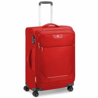 Roncato Joy 4-kerekes bővíthető bőrönd  63 x 44 x 27/31 cm, piros
