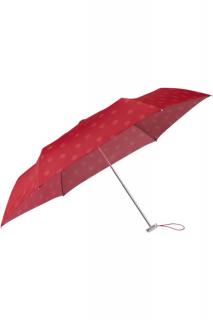 Samsonite ALU DROP S  manuális esernyő, piros pöttyös