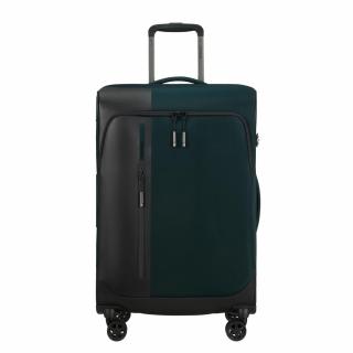 Samsonite Biz2Go TRVL spinner 4-kerekes bővíthető bőrönd 66 x 43 x 25/28 cm, sötétkék
