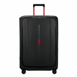 Samsonite Essens spinner 4-kerekes keményfedeles extra nagy bőrönd  81 x 56 x 34 cm, fekete-piros