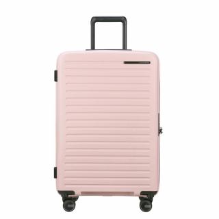 Samsonite Restackd spinner 4-kerekes keményfedeles bővíthető bőrönd 68 x 46 x 26/29 cm, halvány rózsaszín