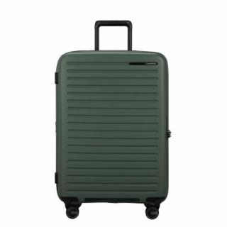 Samsonite Restackd spinner 4-kerekes keményfedeles bővíthető bőrönd 68 x 46 x 26/29 cm, khaki