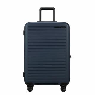 Samsonite Restackd spinner 4-kerekes keményfedeles bővíthető bőrönd 68 x 46 x 26/29 cm, sötétkék