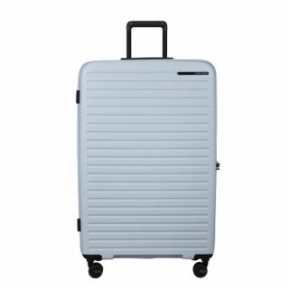 Samsonite Restackd spinner 4-kerekes keményfedeles bővíthető extra nagy bőrönd 81 x 54 x 31/34 cm, halvány kék