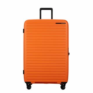 Samsonite Restackd spinner 4-kerekes keményfedeles bővíthető extra nagy bőrönd 81 x 54 x 31/34 cm, narancssárga