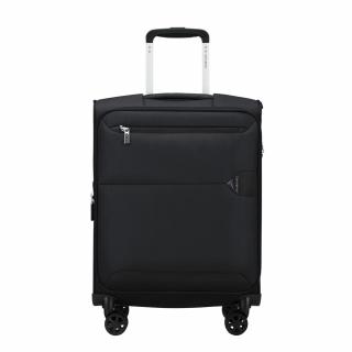 Samsonite Urbify spinner 4-kerekes bővíthető kabin bőrönd 55 x 40 x 23/26 cm, fekete