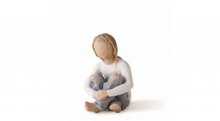 Átszellemült gyermek - Willow Tree figura - 8 cm