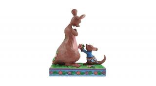 Zsebibaba és Kanga ajándék virágcsokorral figura - 15 cm