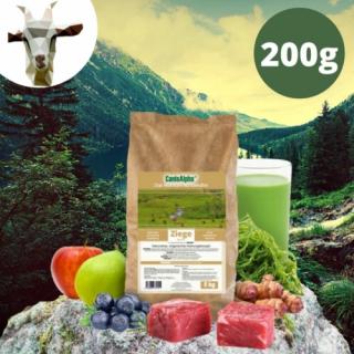 CanisAlpha Wolfskonzept hidegen sajtolt monoprotein száraztáp kutyáknak 200 g - KECSKE