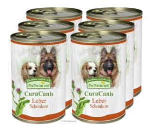 CuraCanis® 100% természetes kutyaeledel Májproblémákkal küzdő kutyáknak  6 x 400 g, PerNaturam