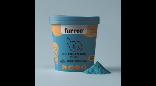 Fürree fagyipor kutyáknak kollagénnel - KÉK SPIRULINA