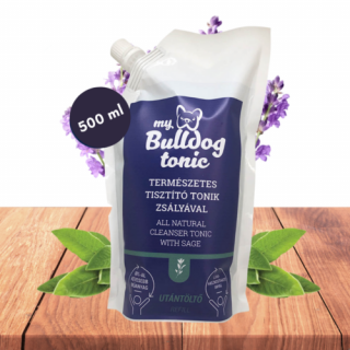 My Bulldog Természetes Redő és Szemkörnyék Tisztító Tonik zsályával  UTÁNTÖLTŐ - 500ml