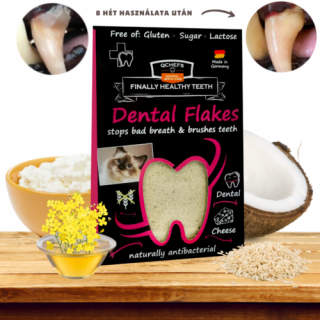 Természetes fogtisztító pehely macskáknak - Qchefs Dental Flakes