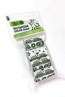 PLA  "KUTYAKAKIS" rollos tasak 110+(2x45)x260 mm (20 db./roll-4 tekercs/csomag) (MSZ EN13432)