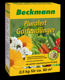 BECKMANN Plurafert univerzális szerves-ásványi növénytáp kerti növényekhez 2,5kg