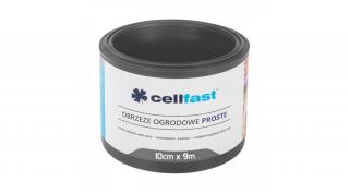 CELLFAST Ágyásszegély egyenes 10 cm x 9 m grafit