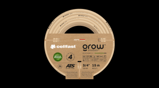 CELLFAST Locsolótömlő 4 rétegű GROW 3/4" 15 m - Újrahasznosított