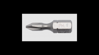 Csavarbehajtó bit, ABRABORO, kereszthornyú, PH 2 x 25 mm