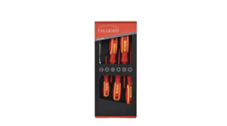 Csavarhúzókészlet, ABRABORO, szigetelt, 6 részes