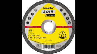 Darabolókorong, KLINGSPOR, alumínium, 125 x 1,0 x 22,2 mm