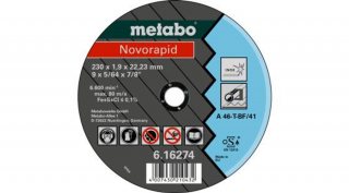 Darabolókorong, METABO, inox, 230 x 1,9 x 22,2 mm