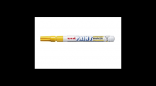 Jelzőfilc, UNIPAINT, vékony, sárga, 0,8-1,2 mm
