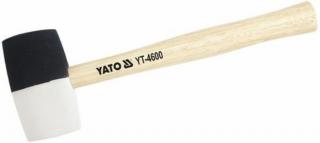 Kalapács, YATO, gumi, kétszínű, 63 mm, 780 g