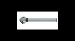 Kúpsüllyesztő, BUCOVICE TOOLS, hengeresszárú, háromélű, 90°, HSS, 12 mm
