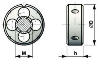 Menetmetsző, BUCOVICE TOOLS, DIN223, HSS, L-M4