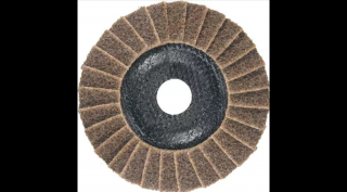 Polírkorong, ABRABORO, lamellás, barna, 125 x 22 mm