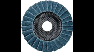 Polírkorong, ABRABORO, lamellás, finom, kék, 125 x 22 mm