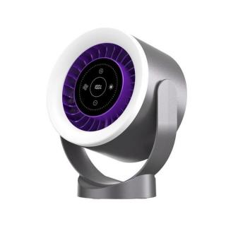 Asztali ventilátor, falra szerelhető USB újratölthető mini ventilátor (sötétszürke)