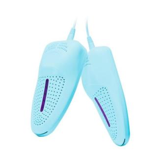 Elektromos cipőszárító, cipőmelegítő, fertőtlenítő, USB-s (kék)