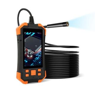 Endoszkóp kamera 4,3” IPS kijelző, 7,9mm kamerafej, tripla kamera, IP67 vízálló, 10 méteres kemény kábel (T20)