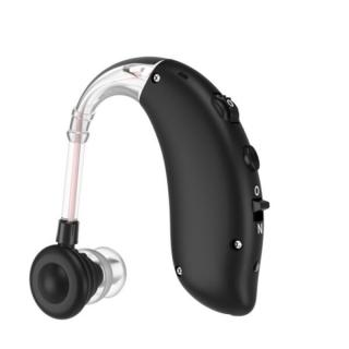 Hallókészülék, hangerősítő, intelligens zajcsökkentő, újratölthető (fekete) GM-105